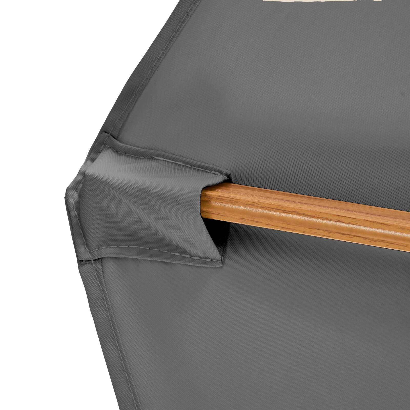 Ombrellone da giardino a braccio a 3 teste (4,5 x 2,65 m) con palo girevole a 360° in effetto legno e copertura protettiva Ombrellone da giardino a braccio a 3 teste (4,5 x 2,65 m) con palo girevole a 360° in effetto legno e copertura protettiva