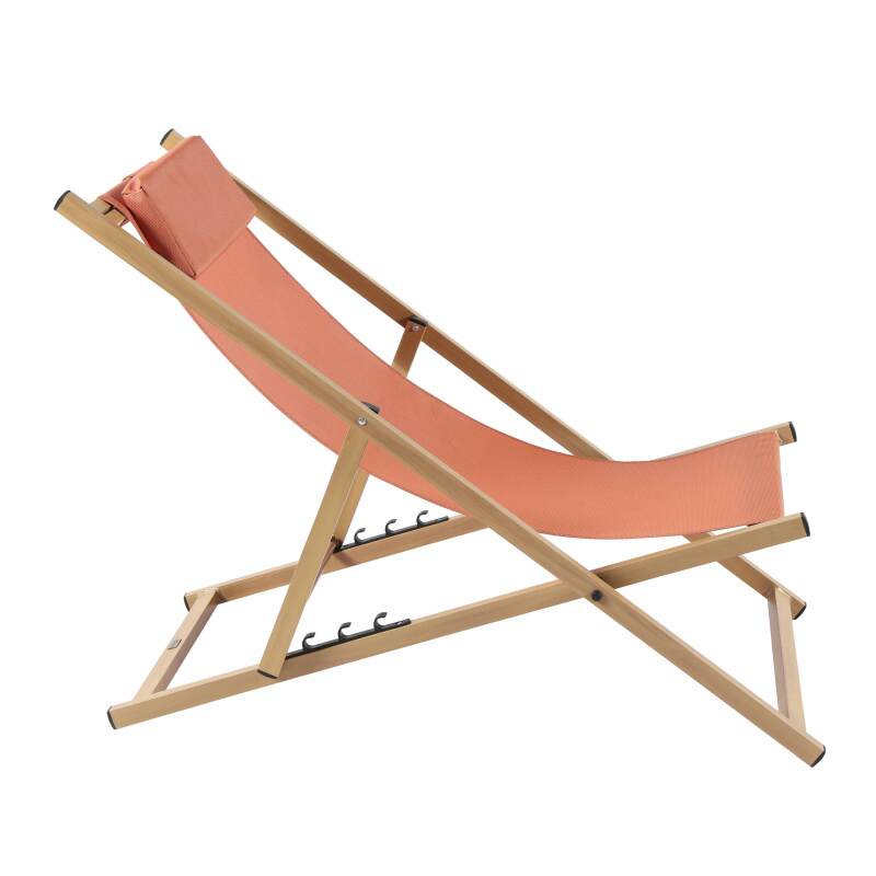 Set di 2 sedie a sdraio in alluminio, inclinabili in 4 posizioni