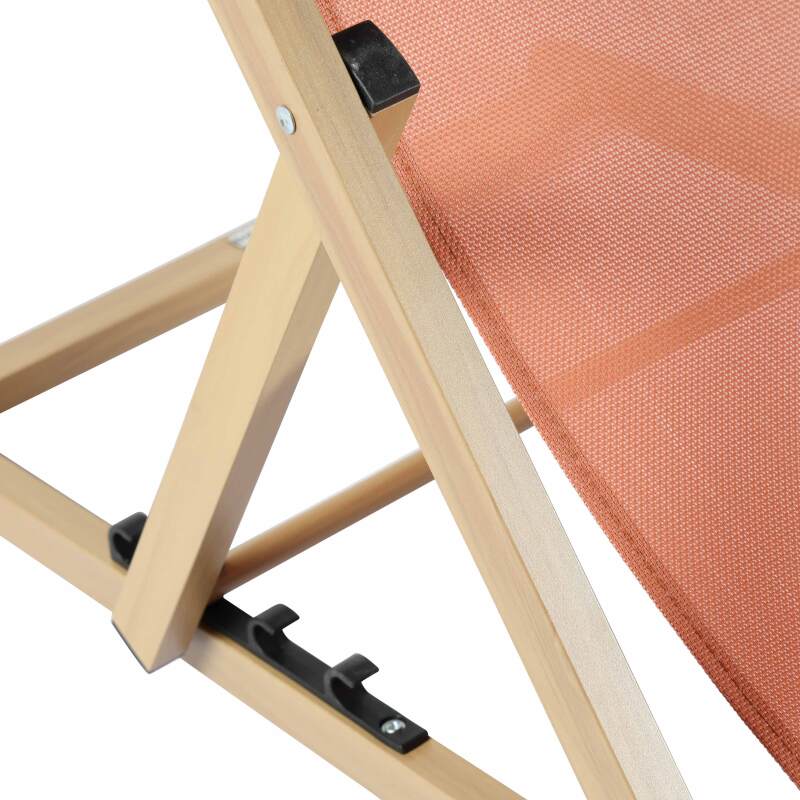 Set di 2 sedie a sdraio in alluminio, inclinabili in 4 posizioni