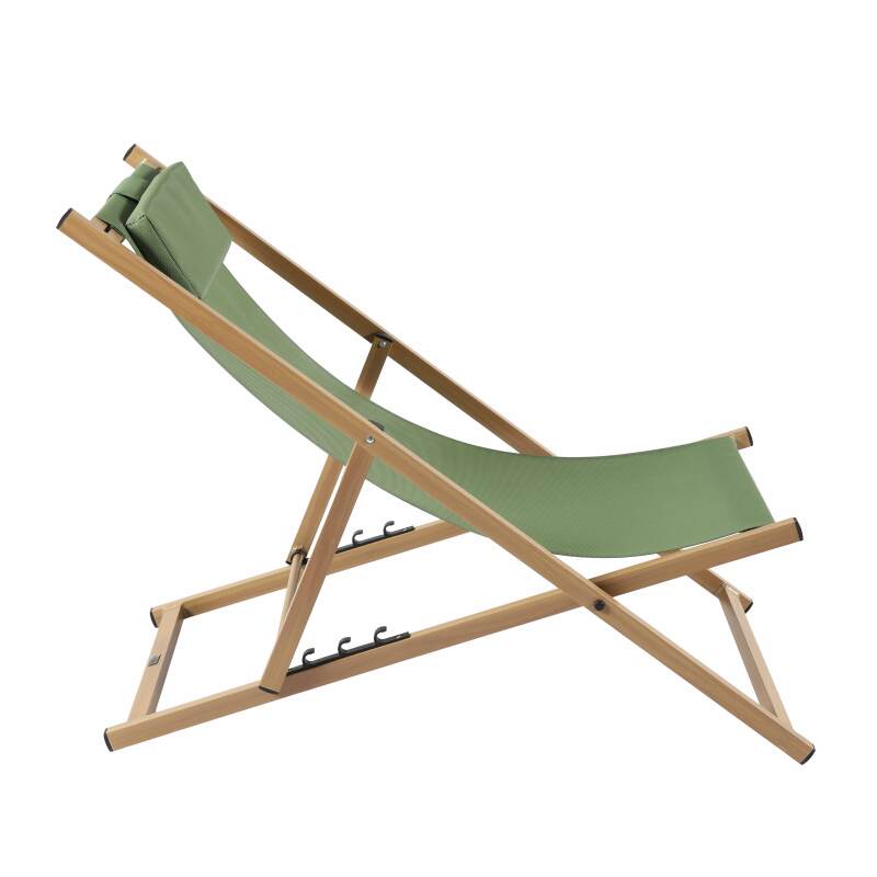 Set di 2 sedie a sdraio in alluminio, inclinabili in 4 posizioni (3/7)