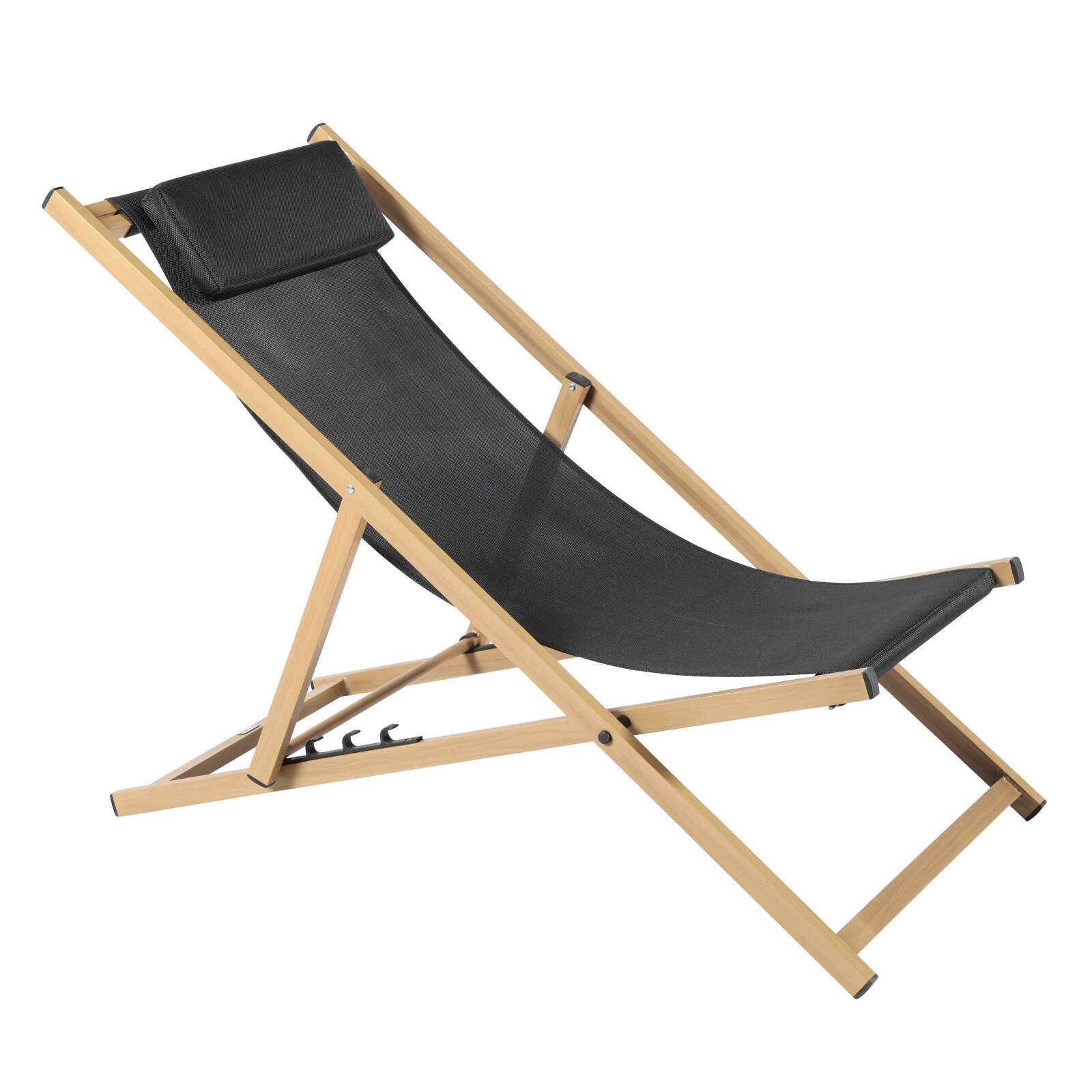 Set di 2 sedie a sdraio in alluminio, inclinabili in 4 posizioni