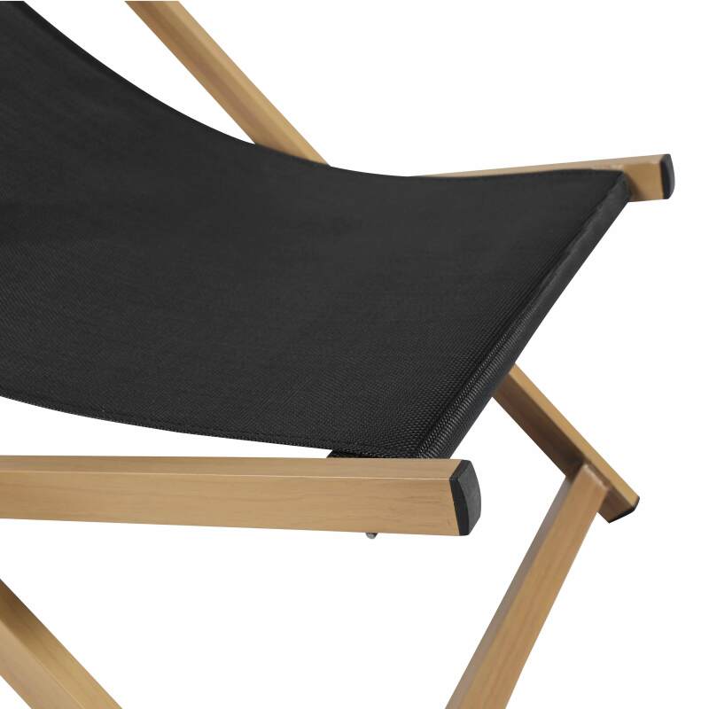 Set di 2 sedie a sdraio in alluminio, inclinabili in 4 posizioni