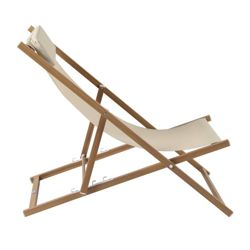 Set di 2 sedie a sdraio in alluminio, inclinabili in 4 posizioni (3/7)