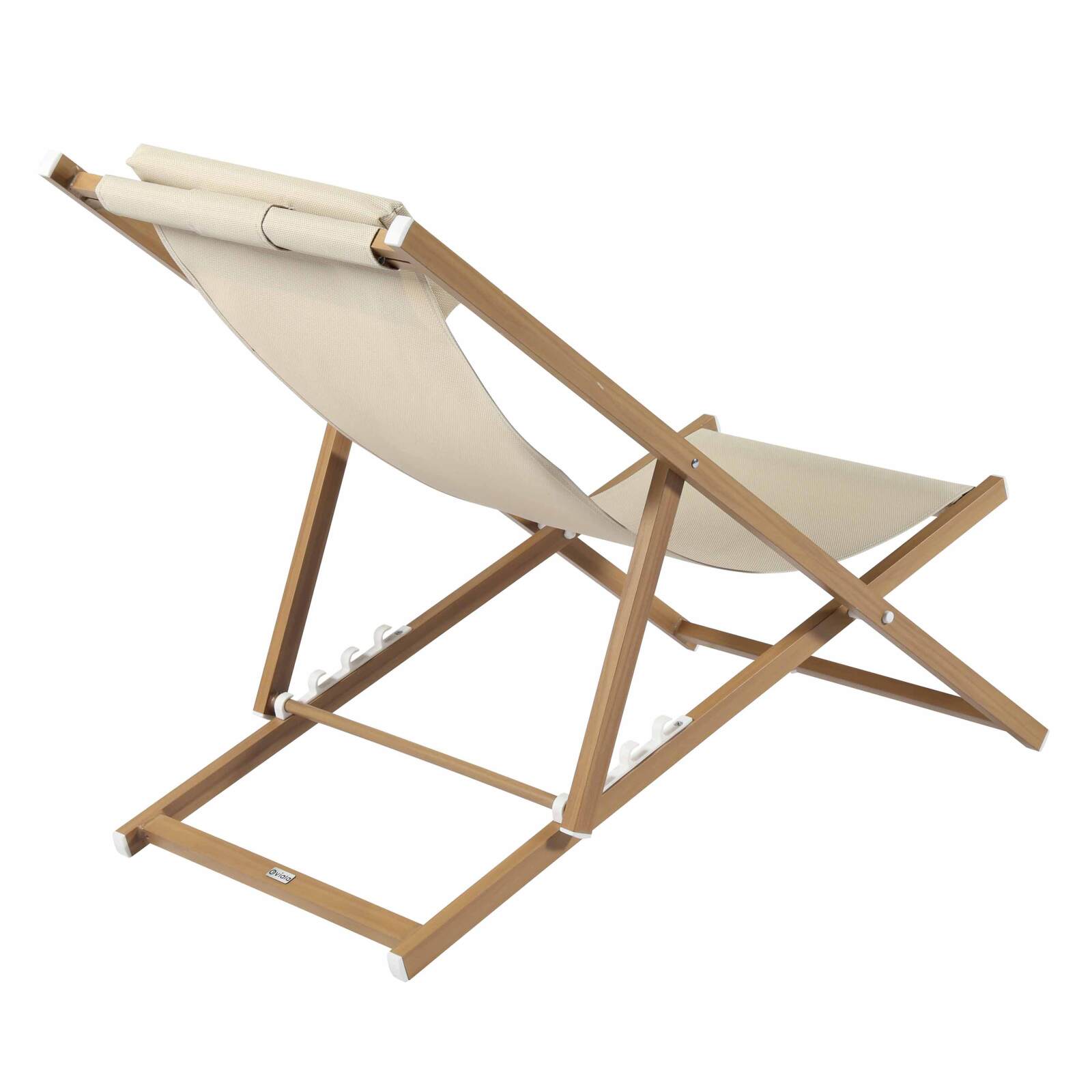 Set di 2 sedie a sdraio in alluminio, inclinabili in 4 posizioni