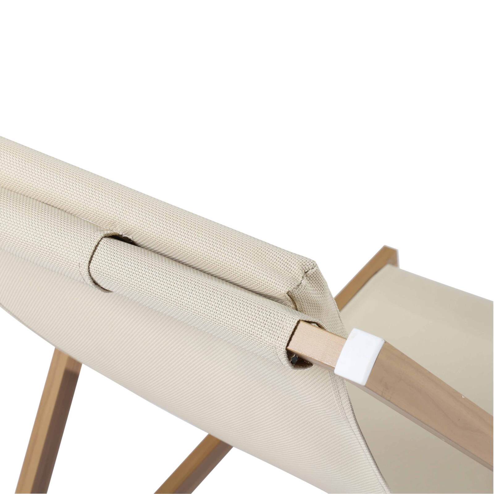 Set di 2 sedie a sdraio in alluminio, inclinabili in 4 posizioni