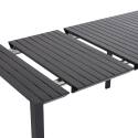 Tavolo da giardino rettangolare allungabile (52/260 cm) e 8 sedie in alluminio