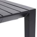 Tavolo da giardino rettangolare allungabile (52/260 cm) e 8 sedie in alluminio