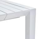 Tavolo da giardino rettangolare allungabile (52/260 cm) e 8 sedie in alluminio