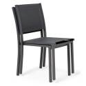 Tavolo da giardino rettangolare allungabile (52/260 cm) e 8 sedie in alluminio