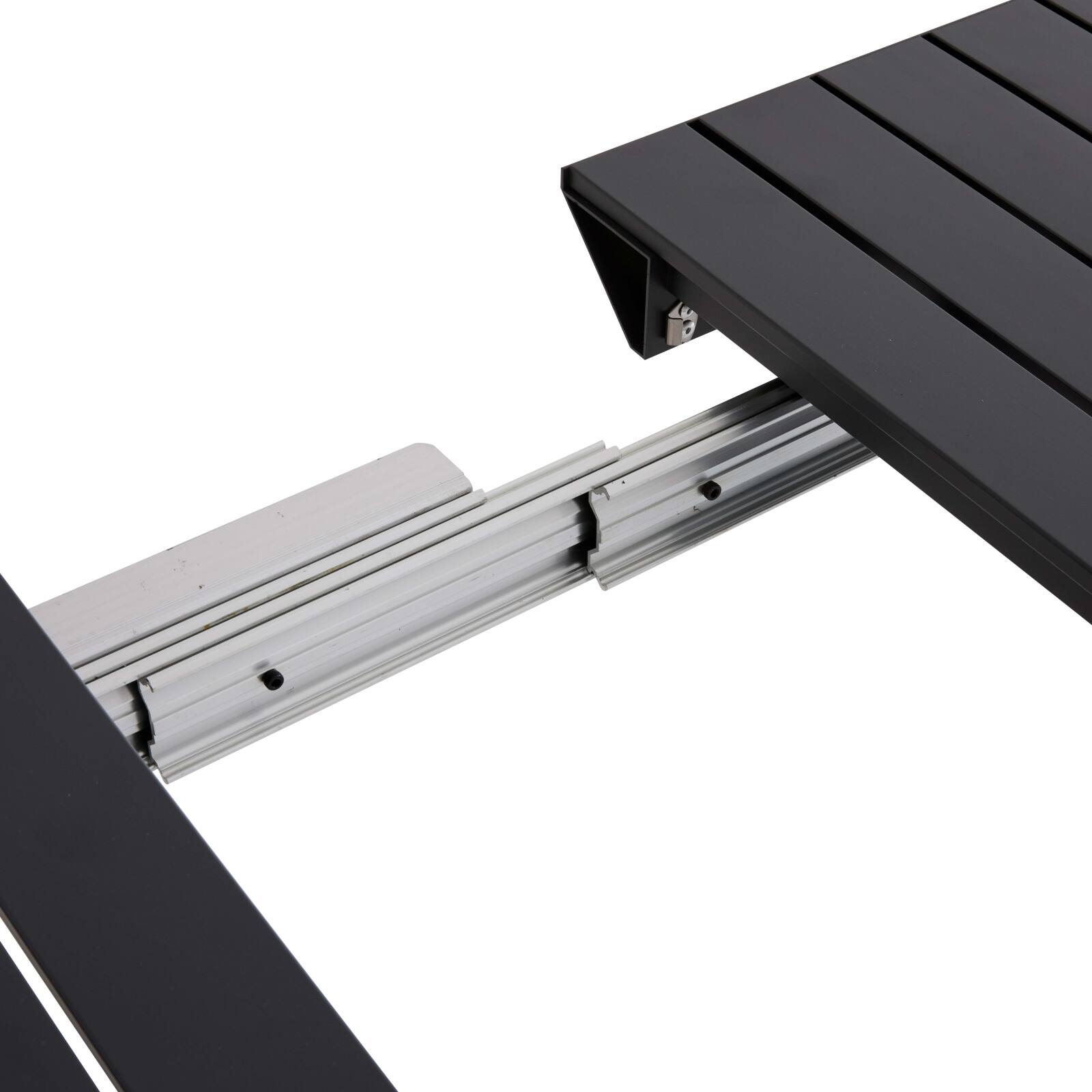 Tavolo da giardino rettangolare allungabile (52/260 x 100 x 74 cm) in alluminio 