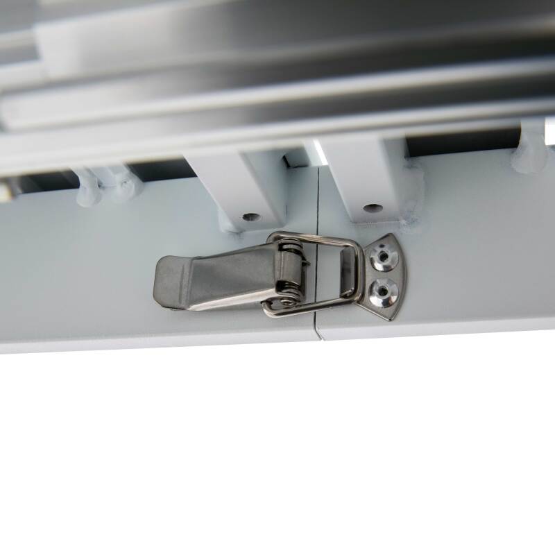 Tavolo da giardino rettangolare allungabile (52/260 x 100 x 74 cm) in alluminio