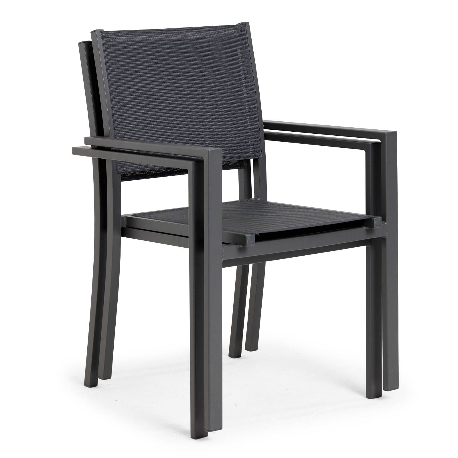Tavolo da giardino in alluminio effetto legno 206X100X74 cm e 8 sedie con braccioli Tavolo da giardino in alluminio effetto legno 206X100X74 cm e 8 sedie con braccioli