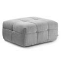Divano a 3 posti in poliestere con pouf