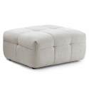 Divano a 3 posti in poliestere con pouf