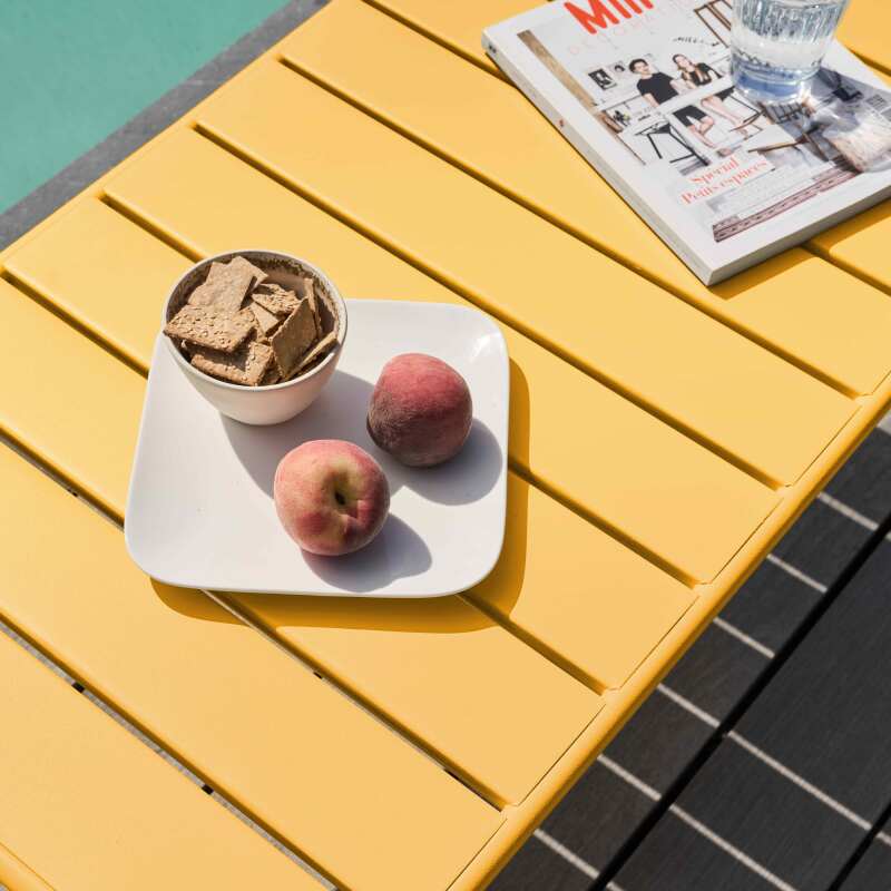 Tavolina da salotto da giardino rettangolare 90 x 50 cm (6/7)