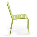 Tavolo da giardino rettangolare 180 x 90 cm e 8 sedie in metallo