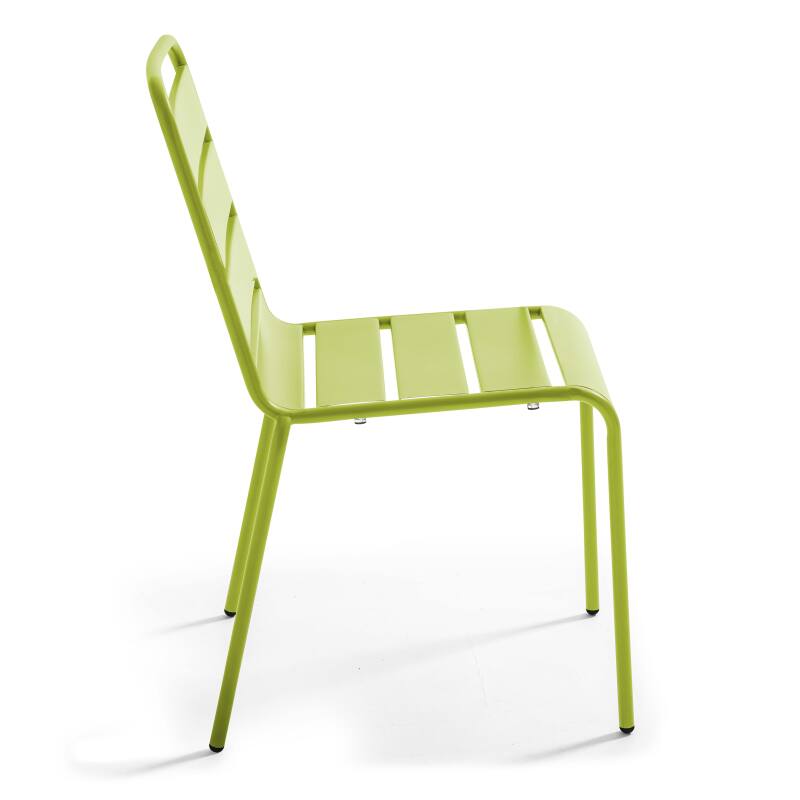 Tavolo da giardino rettangolare 180 x 90 cm e 8 sedie in metallo