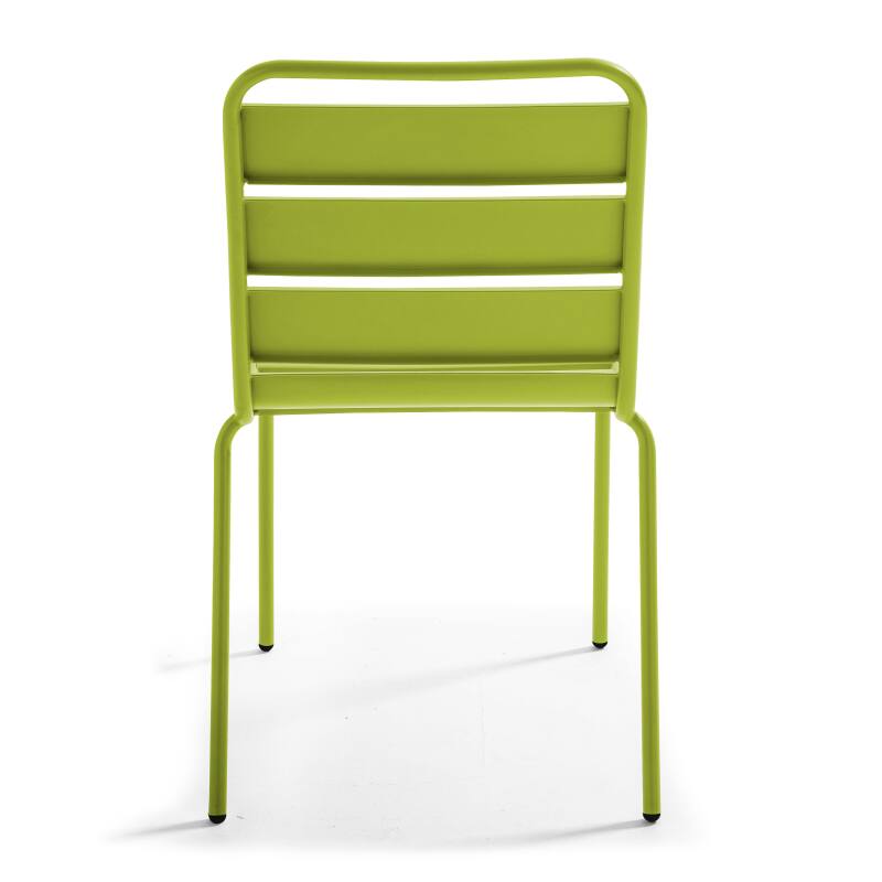Tavolo da giardino rettangolare 180 x 90 cm e 8 sedie in metallo