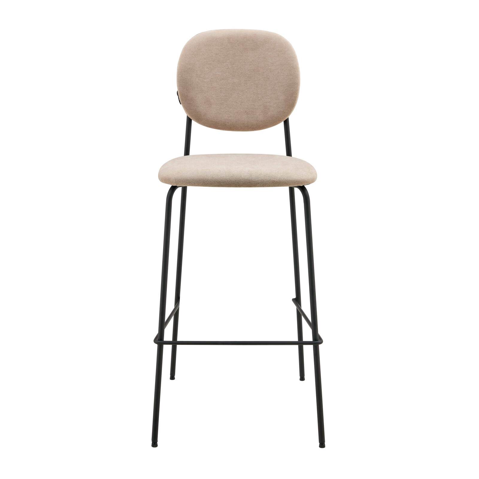 Set di 2 seggioloni in acciaio e tessuto