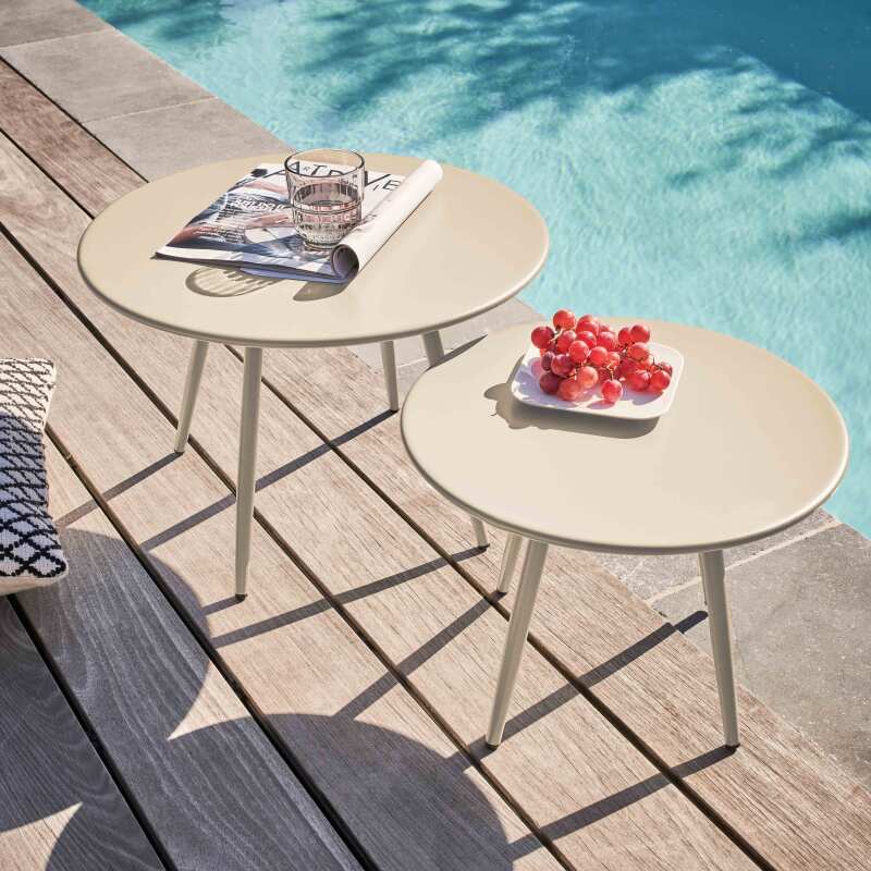 Tavolina da salotto da giardino rotondo Ø40 x 29,5 cm (2/5)