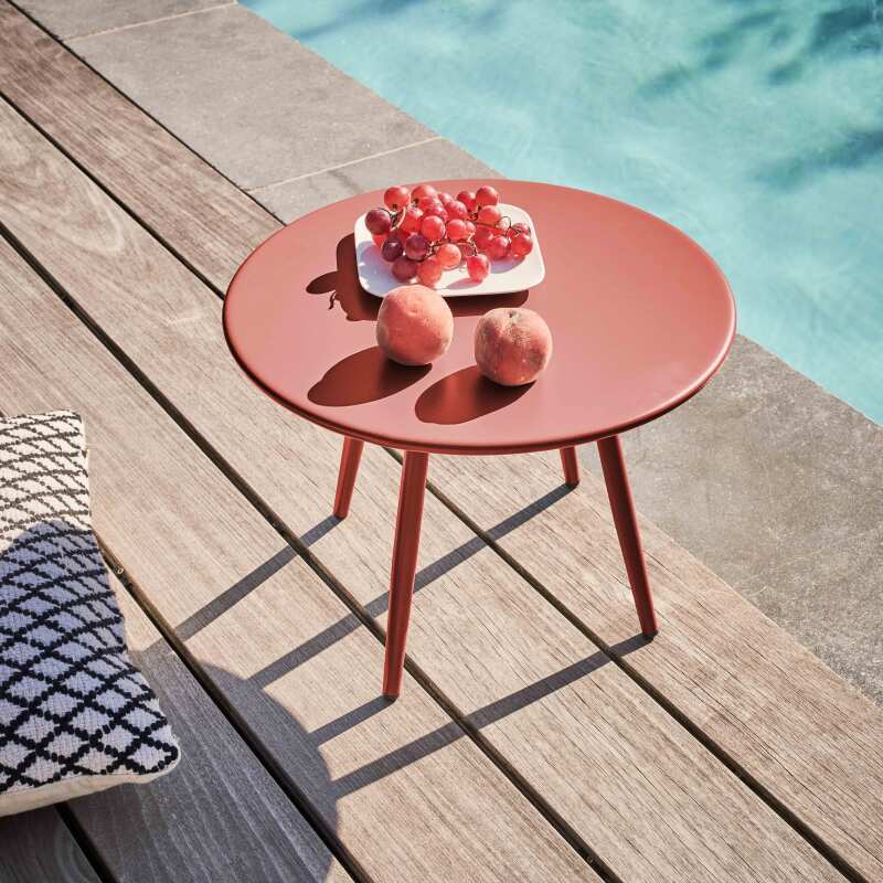 Tavolina da salotto da giardino rotondo Ø40 x 29,5 cm