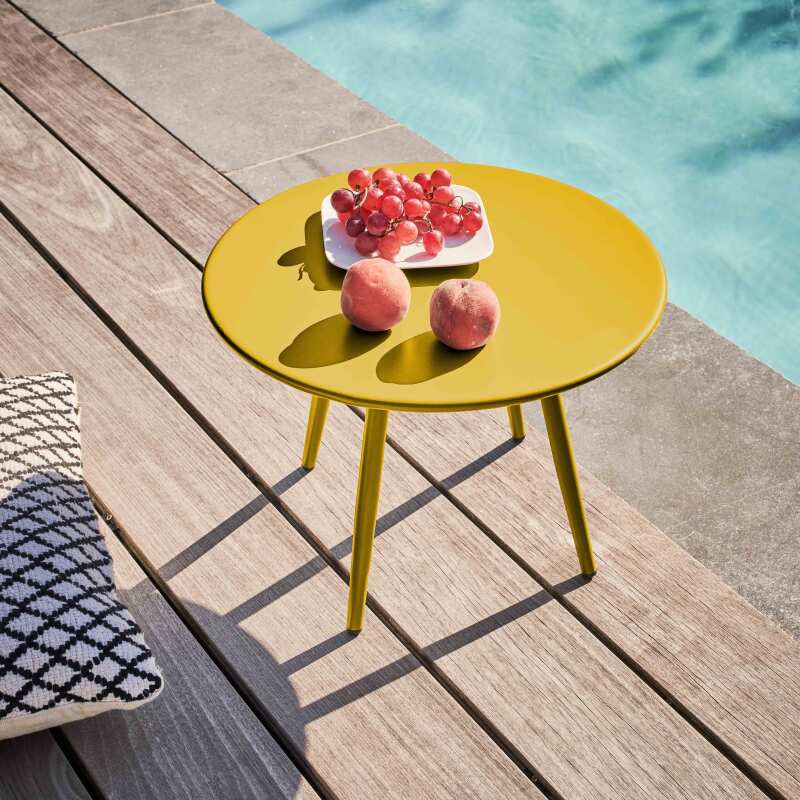 Tavolina da salotto da giardino rotondo Ø40 x 29,5 cm