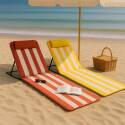 Set di 2 tappetini da mare pieghevoli in denim e mango