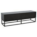 Mobile TV nero 140 cm in effetto legno