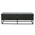 Mobile TV nero 140 cm in effetto legno