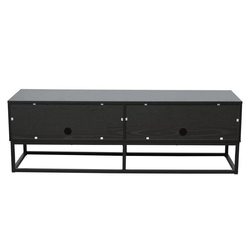 Mobile TV nero 140 cm in effetto legno (5/7)