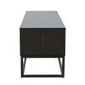 Mobile TV nero 140 cm in effetto legno