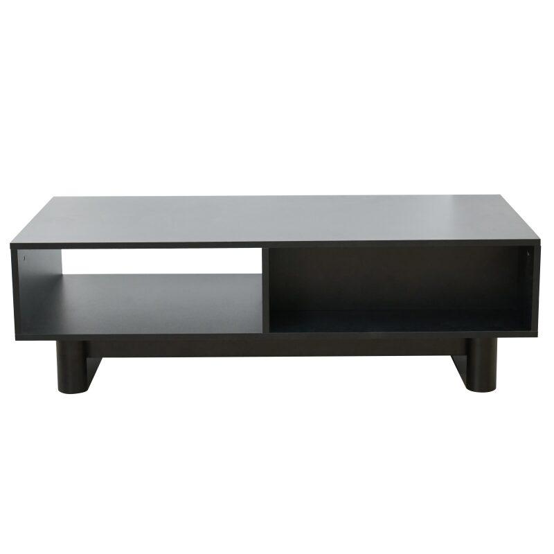 Tavolino da salotto in melaminico rettangolare 120x60x38,5 cm