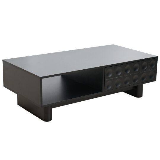 Tavolino da salotto in melaminico rettangolare 120x60x38,5 cm | Oviala