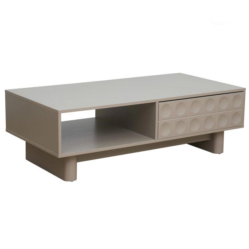 Tavolino da salotto in melaminico rettangolare 120x60x38,5 cm