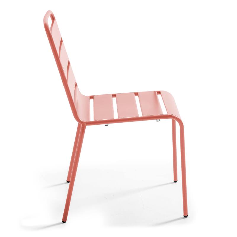 Tavolo da giardino rettangolare 180 x 90 cm e 8 sedie in metallo (4/6)