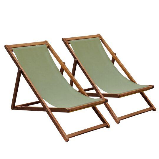 Sedie a sdraio in acacia 100% FSC®, reclinabili in 3 posizioni - Set di 2
