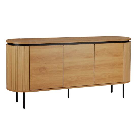 Buffet effetto legno 3 ante 160 cm | Oviala