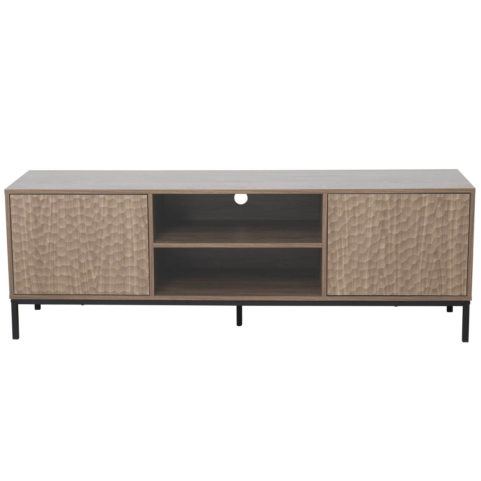 Mobile TV 160 cm in melaminico effetto legno scandinavo Mobile TV 160 cm in melaminico effetto legno scandinavo