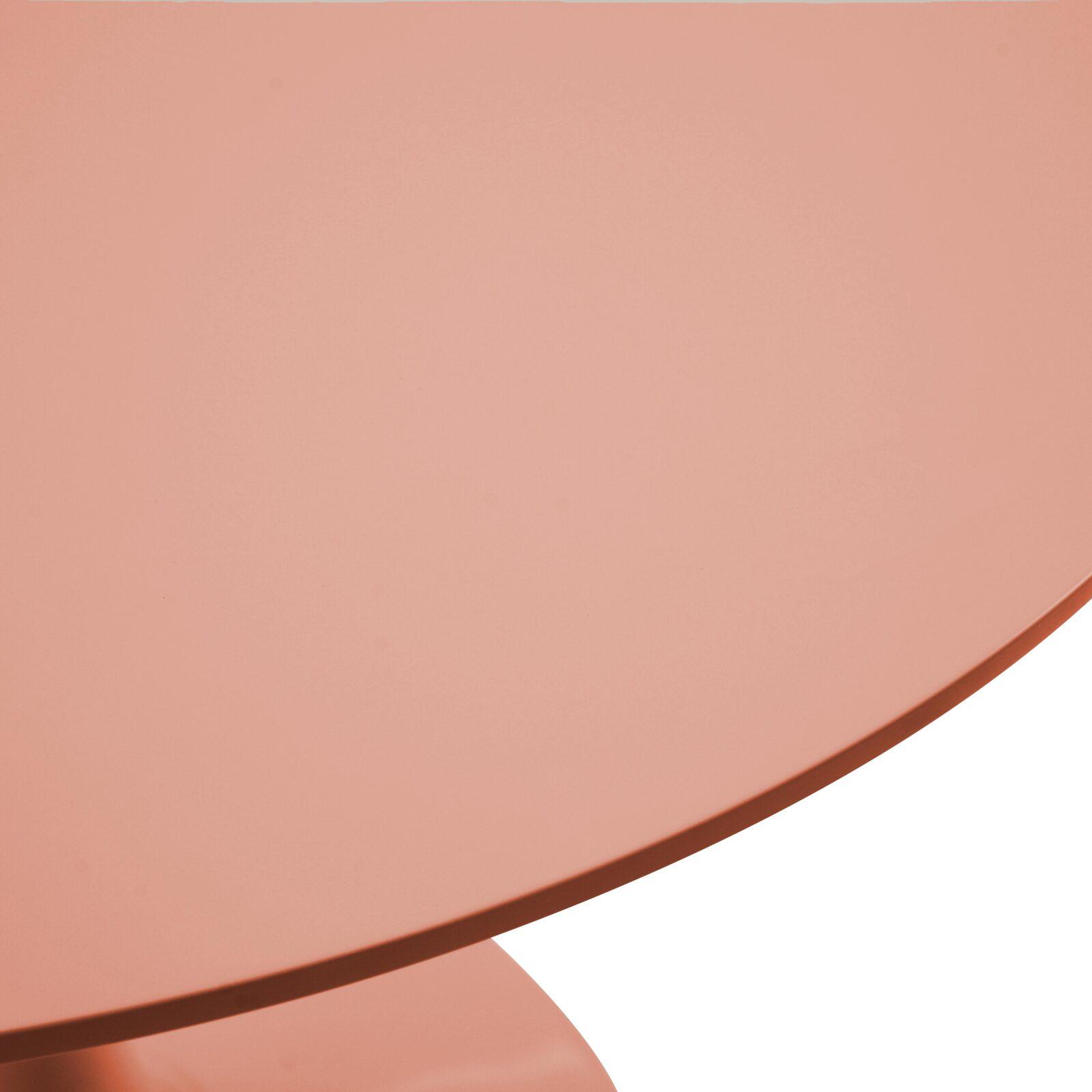 Tavolo da pranzo rotondo in melamina e metallo 4 persone 