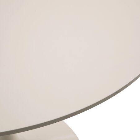 Tavolo da pranzo rotondo in melamina e metallo 4 persone  (5/6)