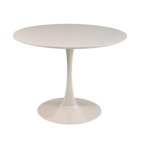 Tavolo da pranzo rotondo in melamina e metallo 4 persone  (4/6)