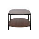Tavolino da salotto in vetro ovale 120 x 55 x 40 cm