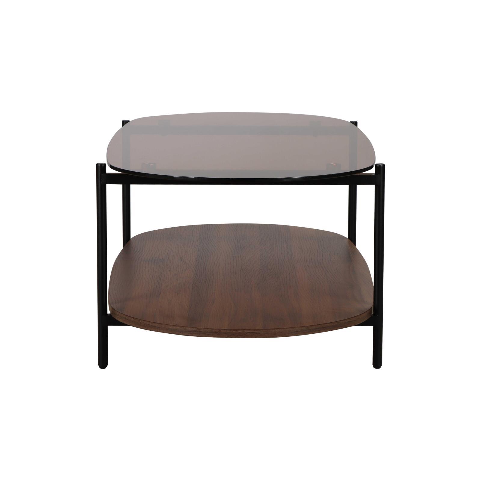 Tavolino da salotto in vetro ovale  120 x 55 x 40 cm