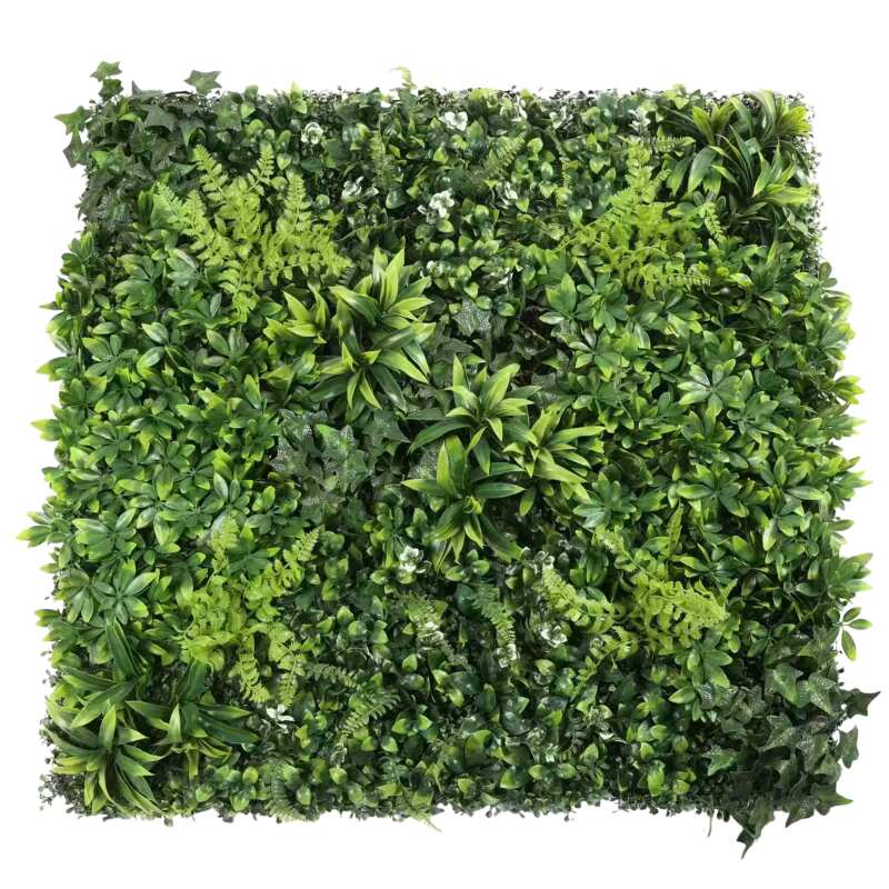 Parete verde artificiale elegante di alta qualità per interni ed esterni 100x100 cm
