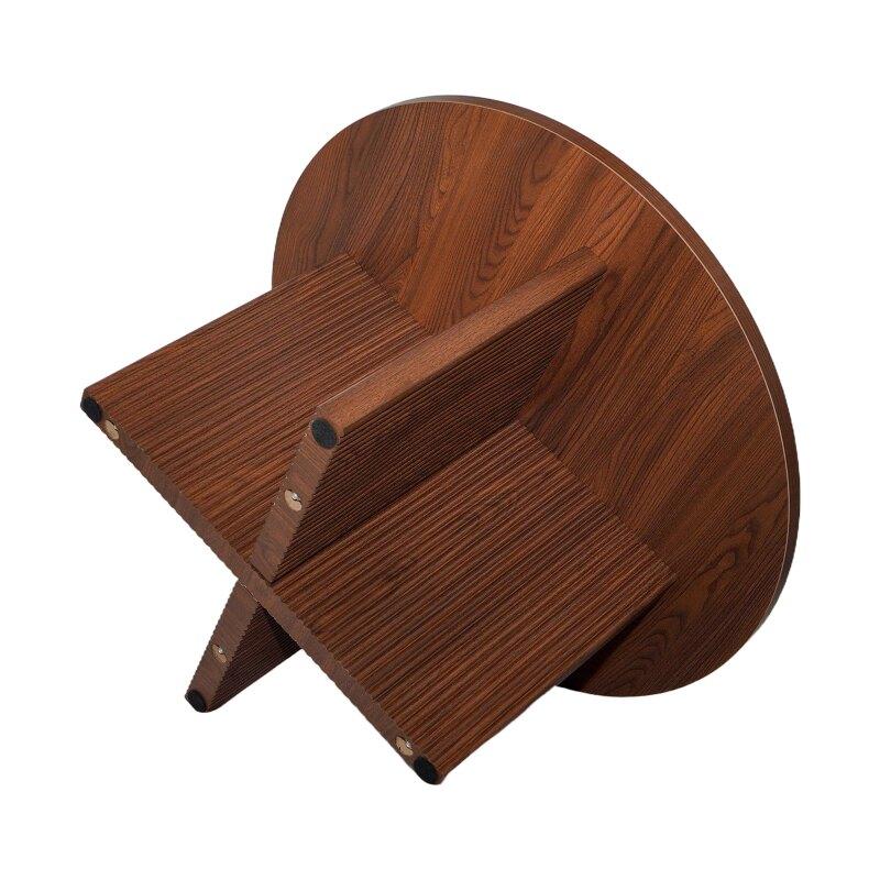 Tavolino da salotto effetto legno rotondo  Ø80 x 45 cm (4/6)