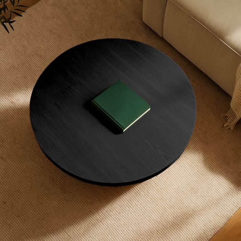 Tavolino da salotto effetto legno rotondo  Ø80 x 45 cm (2/6)