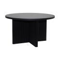 Tavolino da salotto effetto legno rotondo  Ø80 x 45 cm