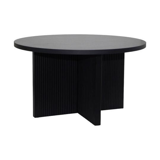 Tavolino da salotto effetto legno rotondo Ø80 x 45 cm | Oviala