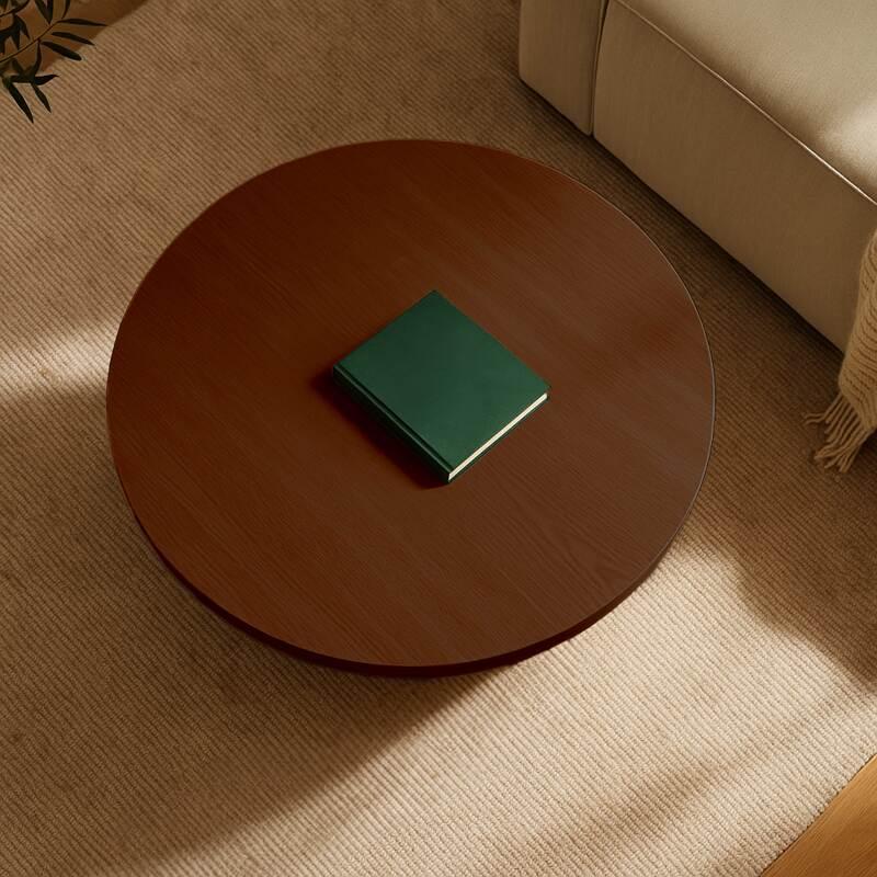 Tavolino da salotto effetto legno rotondo  Ø80 x 45 cm (2/6)