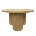 Tavolino da salotto effetto legno rotondo  Ø80 x 45 cm